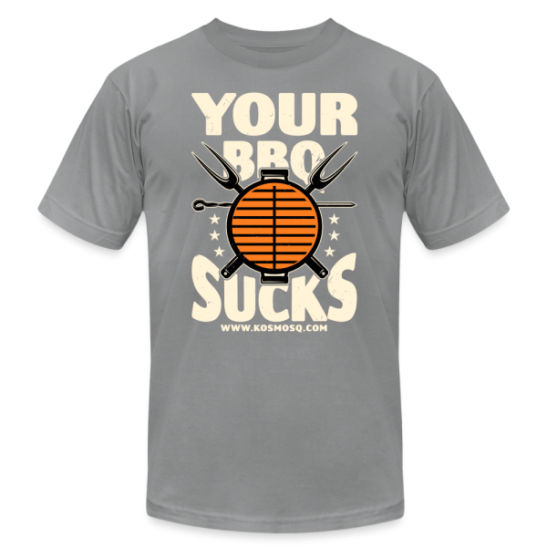 Kosmos Q Your BBQ Sucks T-Shirt For Sale - Image 4