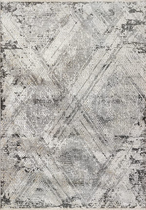 Sunrise 6683-999 Grey Charcoal Multi Area Rug Hot on Sale