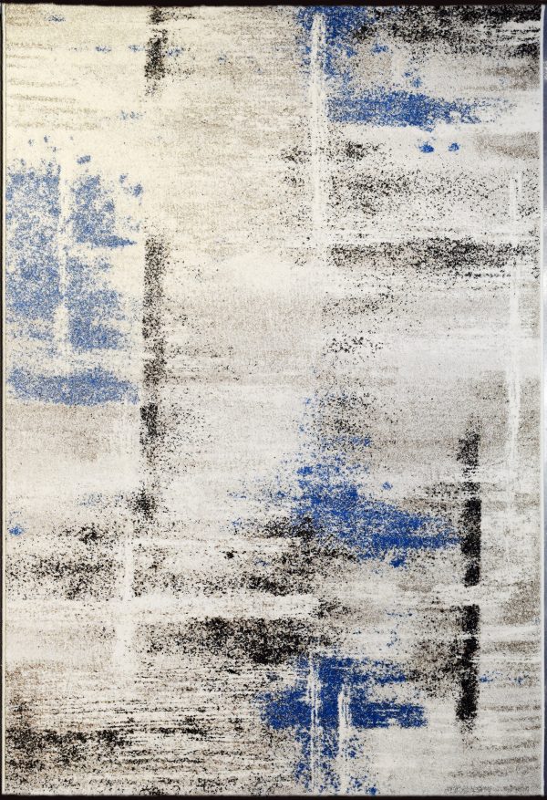 Infinity 32114-6354 Ivory Blue Area Rug For Sale