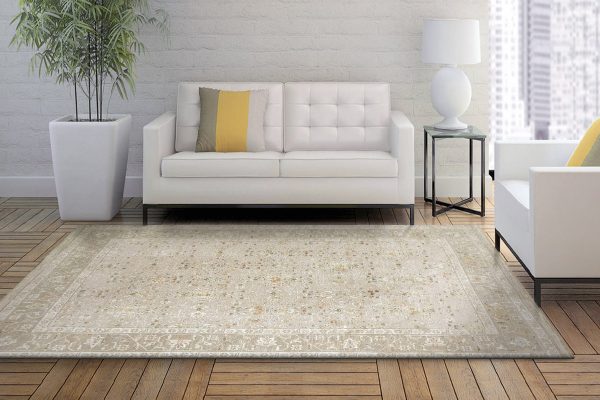 Hudson 1451-880 Beige Dark Beige Area Rug Cheap - Image 2