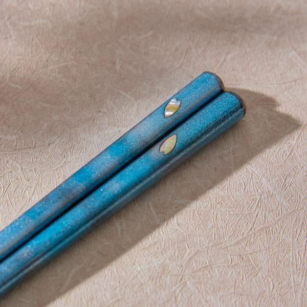 Sakura Petal Blue Chopsticks Fashion - Image 2