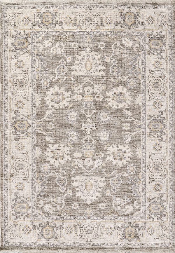Calypso 13505-190 Ivory   Grey Area Rug Fashion