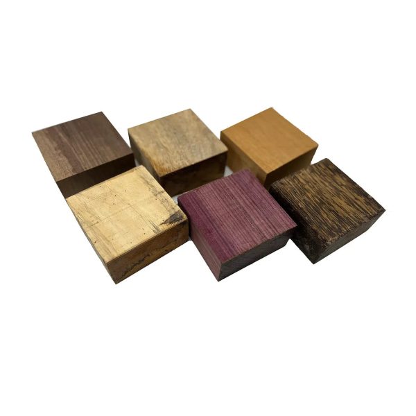 Pack Of 6 Bowl Blanks, 4  x 4  x 2  | (Mango, Walnut, Mahogany, Tamarind, Purpleheart, Black Palm) Online
