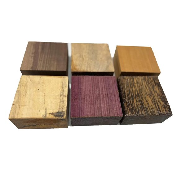 Pack Of 6 Bowl Blanks, 4  x 4  x 2  | (Mango, Walnut, Mahogany, Tamarind, Purpleheart, Black Palm) Online - Image 4