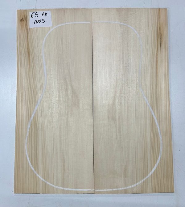 Engelmann Spruce Bookmatched Guitar Top For Dreadnought Guitars ES AA #1003 Discount