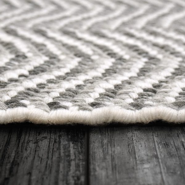 Allegra 2986-901 Grey White Area Rug Hot on Sale - Image 3