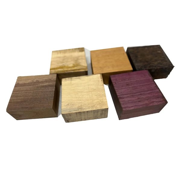 Pack Of 6 Bowl Blanks, 4  x 4  x 2  | (Mango, Walnut, Mahogany, Tamarind, Purpleheart, Black Palm) Online - Image 2