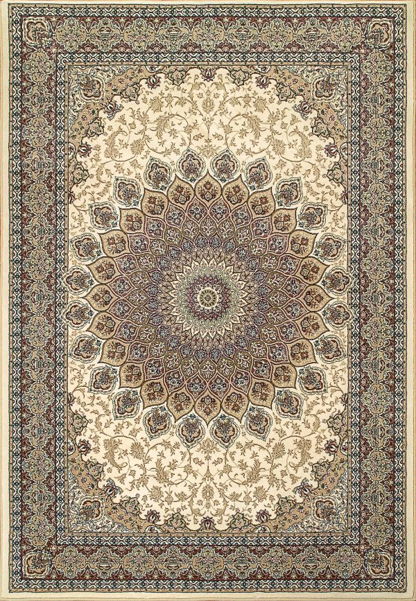 Ancient Garden 57090-6484 Ivory Area Rug For Discount