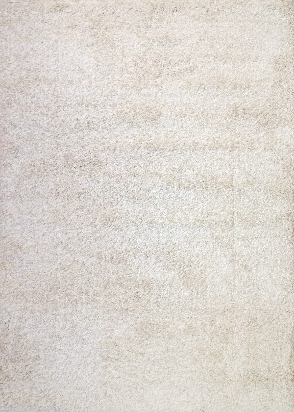 Super Shaggy 3720-101 Light Beige Area Rug 5X7 Hot on Sale
